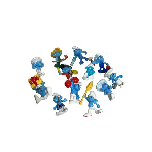 SMURFS FIGURES McDonalds Happy Meal Toys Lot of 12 - Picture 1 of 7